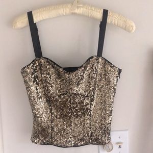Milly sequined bustier top